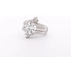 Certified CVD Lab Diamond Solitaire Ring and Diamond Jacket Engagement Ring - 3509971