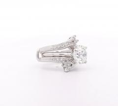 Certified CVD Lab Diamond Solitaire Ring and Diamond Jacket Engagement Ring - 3510053