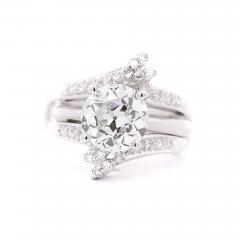 Certified CVD Lab Diamond Solitaire Ring and Diamond Jacket Engagement Ring - 3570420