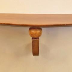 Cerused Oak Wall Hanging Console - 2983774