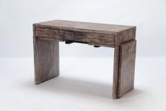 Cerused oak desk with pull out work surfaces having three drawers Contemporary - 3236494