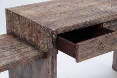 Cerused oak desk with pull out work surfaces having three drawers Contemporary - 3236498