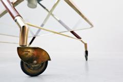Cesare Lacca 1950s Italian Trolley by Cesare Lacca in Glass and Brass - 2357174