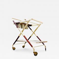 Cesare Lacca 1950s Italian Trolley by Cesare Lacca in Glass and Brass - 2360276