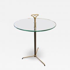 Cesare Lacca Brass glass portacenere side table by Cesare Lacca - 3603351