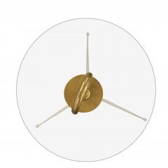 Cesare Lacca Cesare Lacca Attributed Fluted Murano Glass and Brass Side Tables - 4222957
