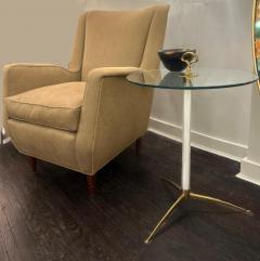 Cesare Lacca Cesare Lacca Attributed Fluted Murano Glass and Brass Side Tables - 4222961