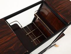 Cesare Lacca Cesare Lacca Modernist Ebonized Wood And Rosewood Bar Cart - 4442785