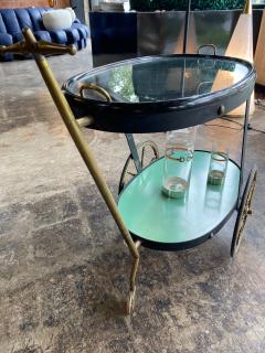 Cesare Lacca Cesare Lacca Rare Oval Bar Cart Italy 1955 - 1191524