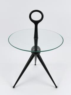 Cesare Lacca Elegant Mid Century Modern Tripod Side Table by Cesare Lacca Italy 1950s - 4541114