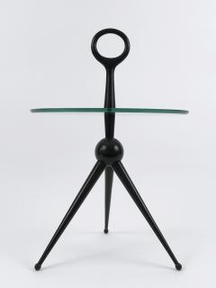 Cesare Lacca Elegant Mid Century Modern Tripod Side Table by Cesare Lacca Italy 1950s - 4541115