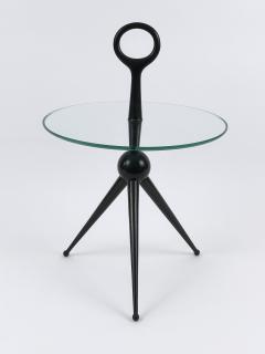 Cesare Lacca Elegant Mid Century Modern Tripod Side Table by Cesare Lacca Italy 1950s - 4541118