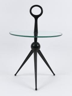 Cesare Lacca Elegant Mid Century Modern Tripod Side Table by Cesare Lacca Italy 1950s - 4541119
