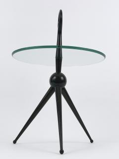 Cesare Lacca Elegant Mid Century Modern Tripod Side Table by Cesare Lacca Italy 1950s - 4541122