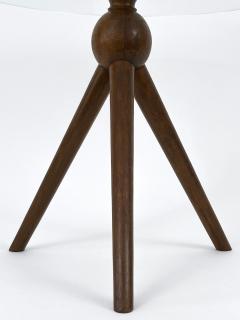 Cesare Lacca Exceptional Mid Century Tripod Teak Side Table or Occasional Table Germany 1960s - 4548090