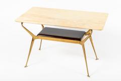 Cesare Lacca Italian Mid Century Low Brass Table By Cesare Lacca - 4096154