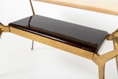 Cesare Lacca Italian Mid Century Low Brass Table By Cesare Lacca - 4096176