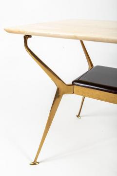 Cesare Lacca Italian Mid Century Low Brass Table By Cesare Lacca - 4096179