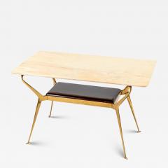 Cesare Lacca Italian Mid Century Low Brass Table By Cesare Lacca - 4099753