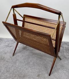 Cesare Lacca Italian Mid Century Modern Folding Magazine Rack by Cesare Lacca - 3481243