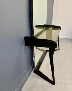 Cesare Lacca Italian Midcentury Vanity Console Table Cesare Lacca Style with Large Mirror - 2498500