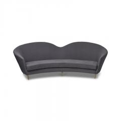 Cesare Lacca Large Mid Century Modern curved sofa by Cesare Lacca Italy  - 2203971