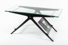 Cesare Lacca Mid Century Italian Coffee Table With Magazine Rack - 4096217