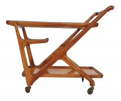 Cesare Lacca Pair of Walnut Mid Century Bar Carts by Cesare Lacca - 4820237