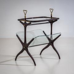 Cesare Lacca Side Table with Magazine Rack attributed to Cesare Lacca Italy 1950s - 4718288