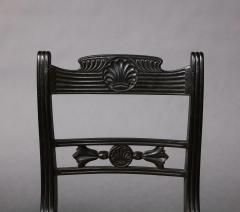 Ceylonese Solid Ebony Side Chair in the Regency Taste - 3161522