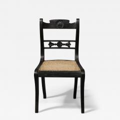 Ceylonese Solid Ebony Side Chair in the Regency Taste - 3163284