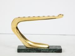 Chaim Gross Chaim Gross Modernist Brass And Marble Menorah - 1063503