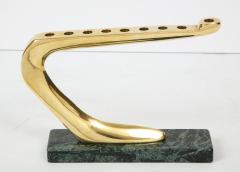 Chaim Gross Chaim Gross Modernist Brass And Marble Menorah - 1063505