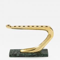 Chaim Gross Chaim Gross Modernist Brass And Marble Menorah - 1063834