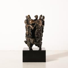 Chaim Gross Mid Century Original Bronze Sculpture Figures in Hora Dance Signed Chaim Gross - 4622599
