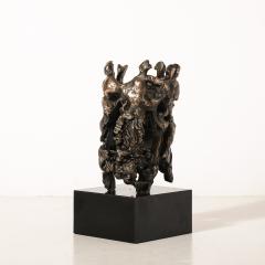 Chaim Gross Mid Century Original Bronze Sculpture Figures in Hora Dance Signed Chaim Gross - 4622601
