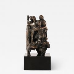 Chaim Gross Mid Century Original Bronze Sculpture Figures in Hora Dance Signed Chaim Gross - 4623407