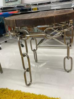 Chain leg side table - 2913711