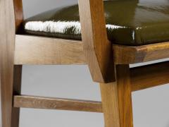 Chair armchair in natural oak in the style of Pierre Jeanneret France 1950s - 4337763