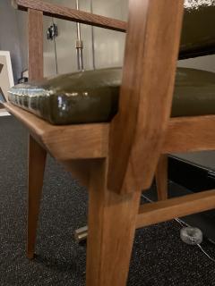 Chair armchair in natural oak in the style of Pierre Jeanneret France 1950s - 4337768