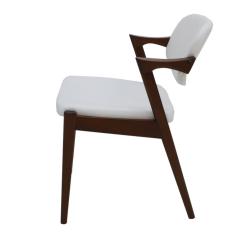 Chair in Style Of Kai Kristansein Made Of Walnut Wood And Reclining Backrest - 818991