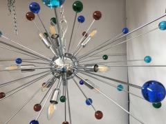 Chandelier murano glass sputnik blue italian handmade - 2780944