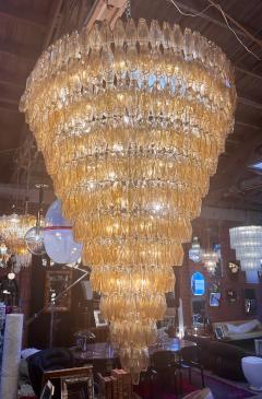 Chandelier with poliedri glasses Italy 1960 - 3894512