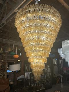 Chandelier with poliedri glasses Italy 1960 - 3894515