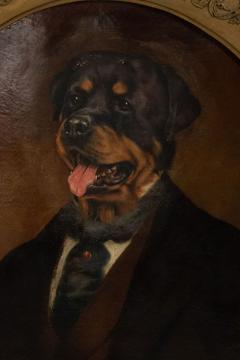 Character Portrait of a Dog Oil Painting - 4516942