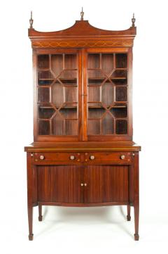 Charak Hand Carved Mahogany Wood Display Cabinet - 714141