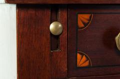 Charak Hand Carved Mahogany Wood Display Cabinet - 714146