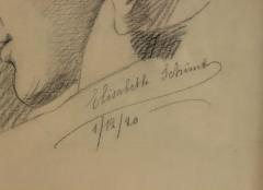 Charcoal Portrait of a Woman - 4514622