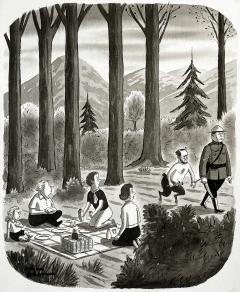 Charles Addams Nonconformist Removed by the State Satyr Pan Mythology - 3613120