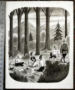 Charles Addams Nonconformist Removed by the State Satyr Pan Mythology - 3613121